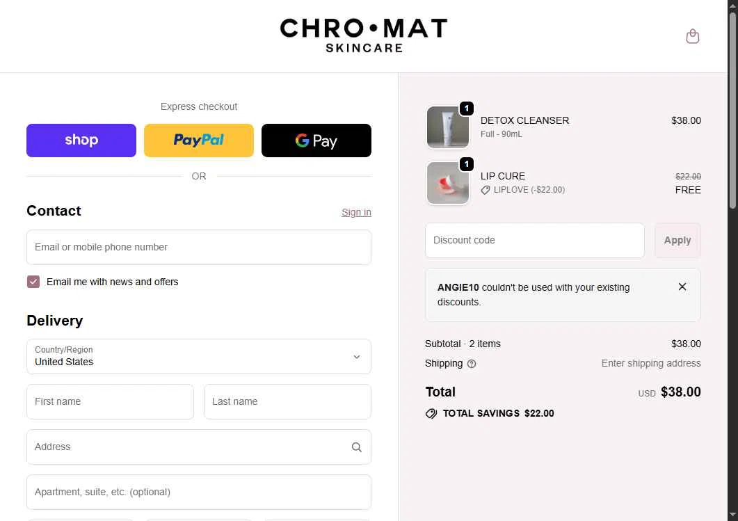 LIFTLAB checkout page showing LIFTLAB discount code box | Screenshot taken by SimplyCodes community member on Feb 13, 2026