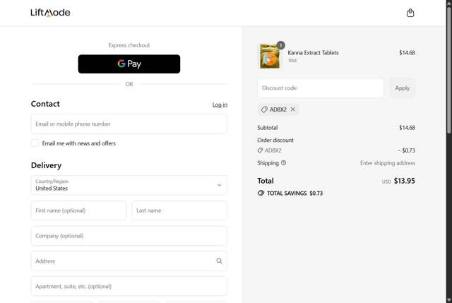 LiftMode checkout page showing LiftMode promo code box | Screenshot taken by SimplyCodes community member on Sep 2, 2025