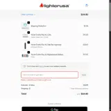 Lighter USA coupon verification screenshot