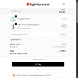 Lighter USA coupon verification screenshot