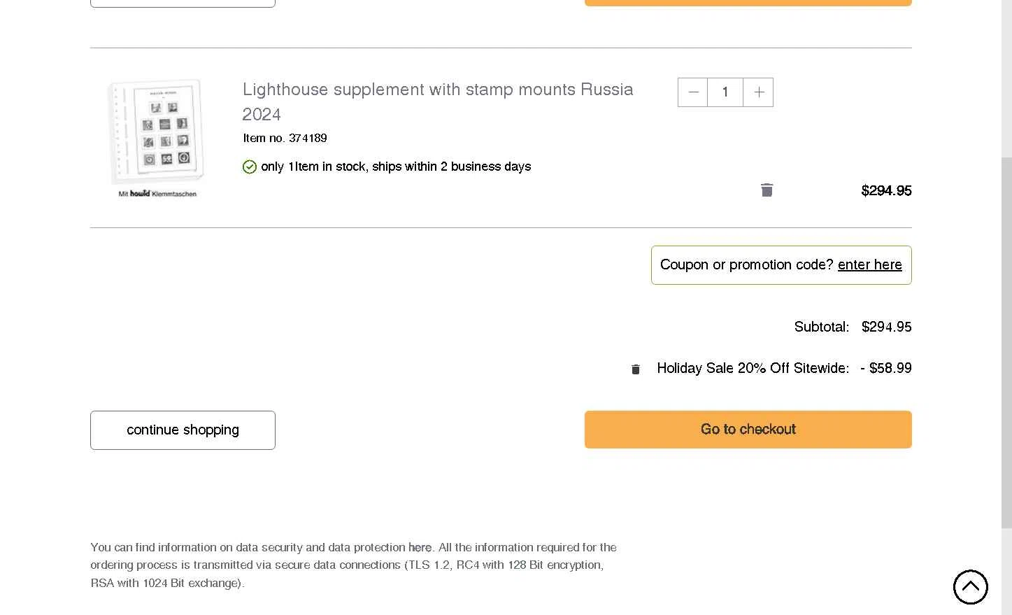Lighthouse checkout page showing Lighthouse promo code box | Screenshot taken by SimplyCodes community member on Nov 23, 2025