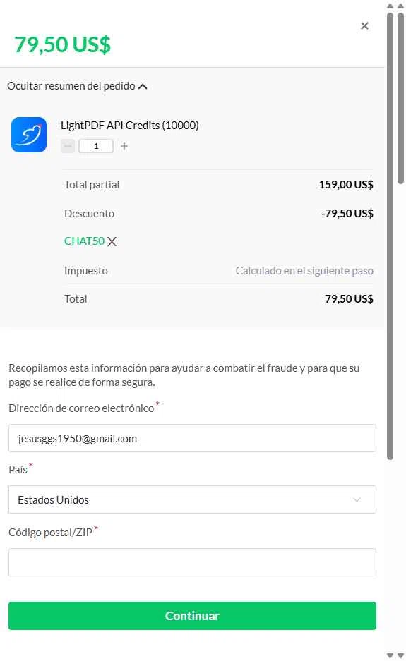 LightPDF checkout page showing LightPDF promo code box | Screenshot taken by SimplyCodes community member on Sep 19, 2025