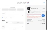 LightUpK coupon verification screenshot
