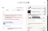 LightUpK coupon verification screenshot
