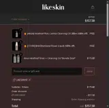 LIKESKIN coupon verification screenshot