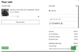 CLEARANCE coupon verification screenshot
