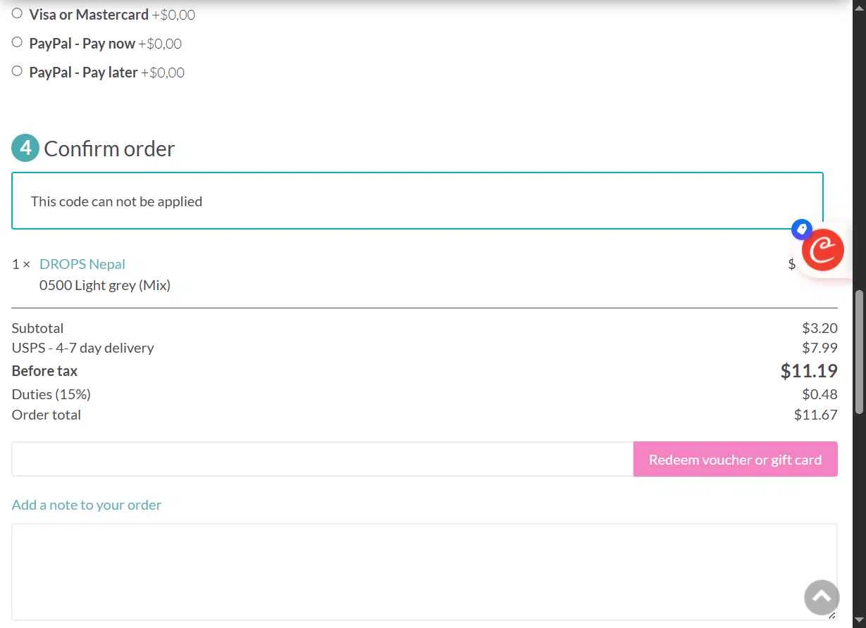 LindeHobby checkout page showing LindeHobby discount code box | Screenshot taken by SimplyCodes community member on Dec 20, 2025