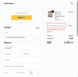 Linennaive coupon verification screenshot