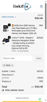 Linkifun Store coupon verification screenshot
