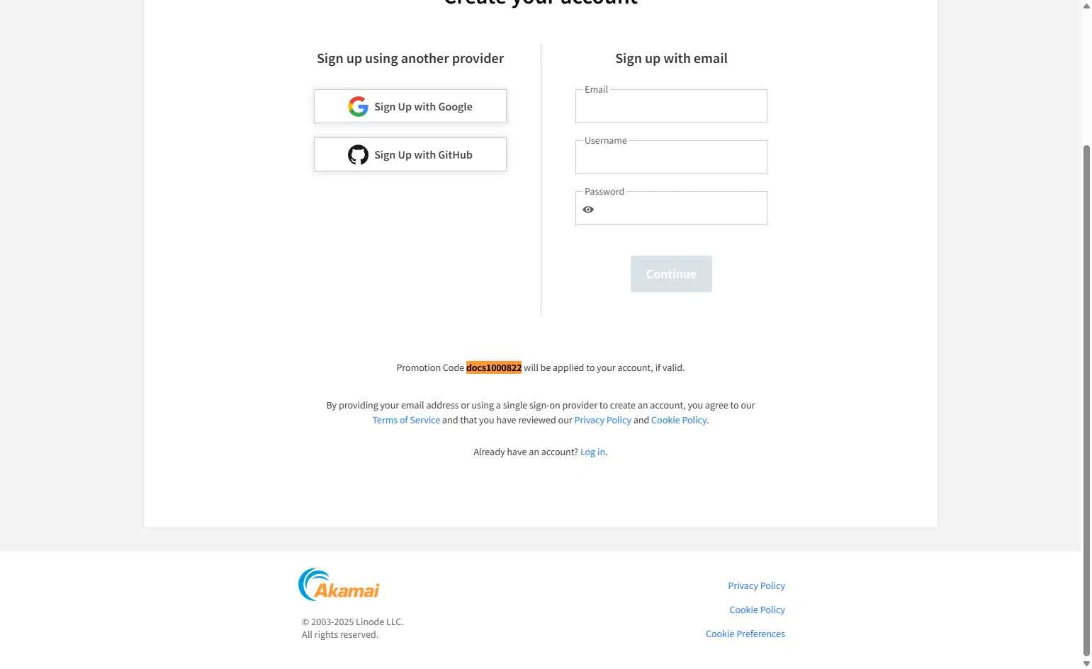 Linode checkout page showing Linode promo code box | Screenshot taken by SimplyCodes community member on Nov 22, 2025
