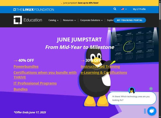 Linux Foundation checkout page showing Linux Foundation coupon code box | Screenshot taken by SimplyCodes community member on Jun 10, 2025