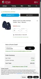 SAS10LIONS coupon verification screenshot
