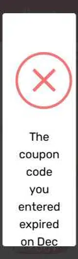DORE15 coupon verification screenshot
