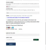 IRISH coupon verification screenshot