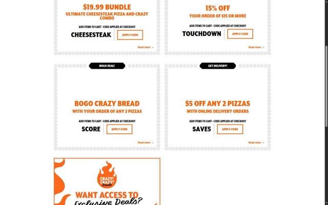Little Caesars checkout page showing Little Caesars promo code box | Screenshot taken by SimplyCodes community member on Oct 7, 2025