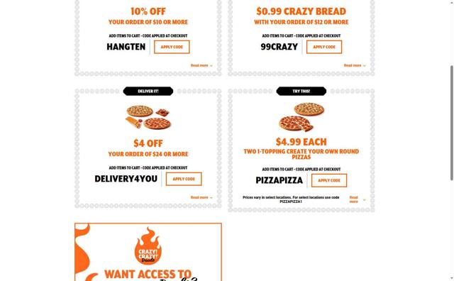 Little Caesars checkout page showing Little Caesars promo code box | Screenshot taken by SimplyCodes community member on Sep 12, 2025
