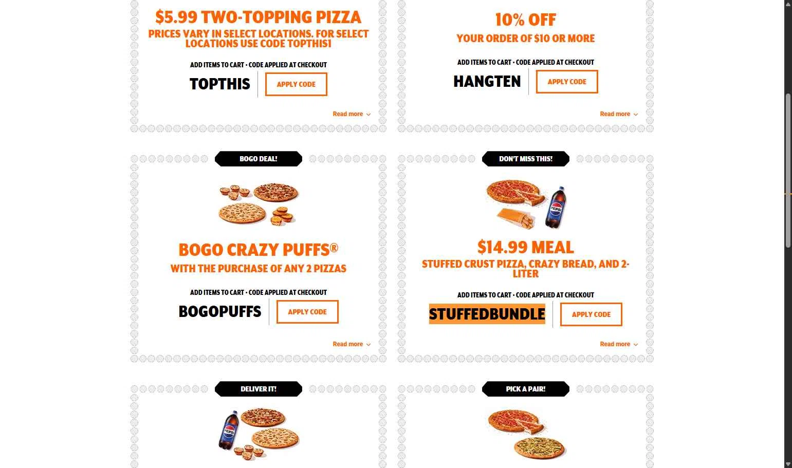 Little Caesars checkout page showing Little Caesars promo code box | Screenshot taken by SimplyCodes community member on Dec 16, 2025