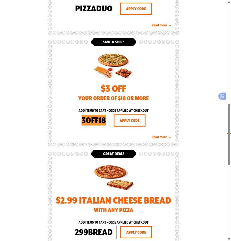 Little Caesars checkout page showing Little Caesars promo code box | Screenshot taken by SimplyCodes community member on Dec 10, 2025