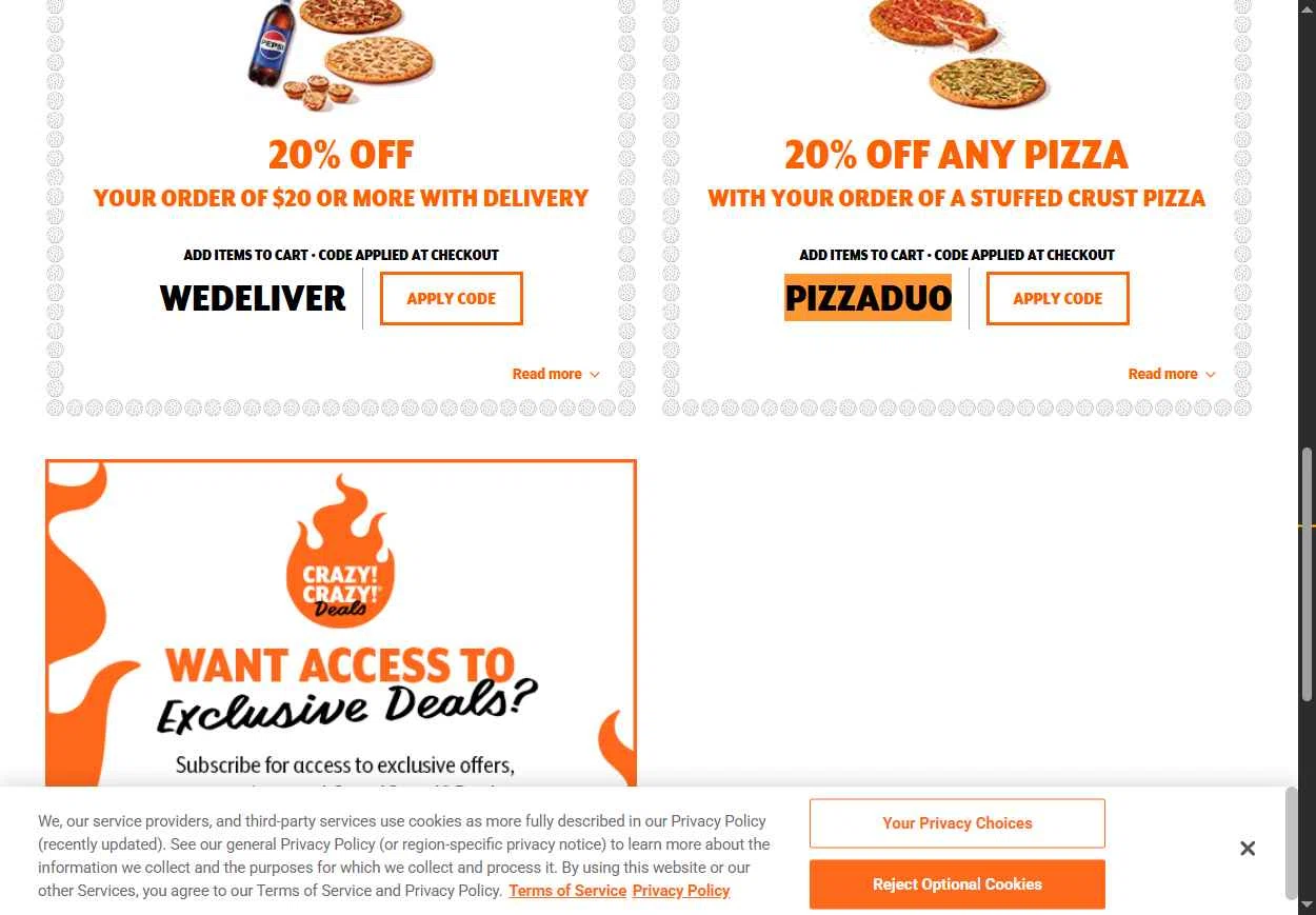 Little Caesars checkout page showing Little Caesars promo code box | Screenshot taken by SimplyCodes community member on Dec 17, 2025