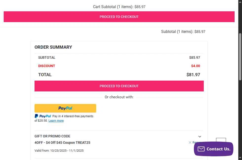 Little Dress Up Shop checkout page showing Little Dress Up Shop promo code box | Screenshot taken by SimplyCodes community member on Oct 26, 2025