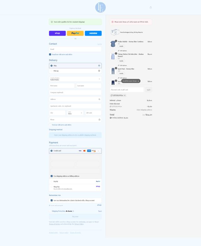 Little English checkout page showing Little English coupon code box | Screenshot taken by SimplyCodes community member on Aug 30, 2025