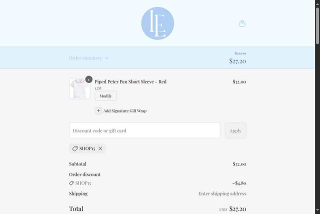 Little English checkout page showing Little English coupon code box | Screenshot taken by SimplyCodes community member on Sep 14, 2025