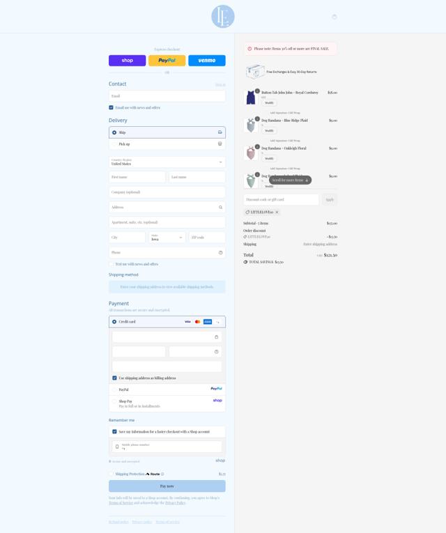 Little English checkout page showing Little English coupon code box | Screenshot taken by SimplyCodes community member on Sep 11, 2025