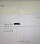 DIANEMILNE coupon verification screenshot