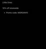 MORGAN10 coupon verification screenshot