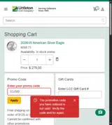 53J300 coupon verification screenshot