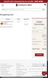 Liturgical Press coupon verification screenshot