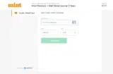 Livemint coupon verification screenshot