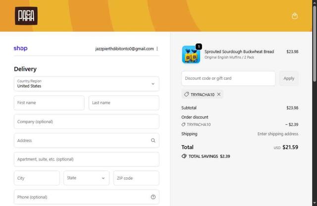 Live Pacha checkout page showing Live Pacha promo code box | Screenshot taken by SimplyCodes community member on Sep 20, 2025