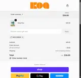 WELCOME20 coupon verification screenshot