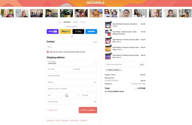 Llama Naturals checkout page showing Llama Naturals discount code box | Screenshot taken by SimplyCodes community member on Aug 12, 2025