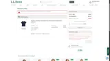 L.L. Bean Global coupon verification screenshot