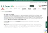 L.L. Bean Global coupon verification screenshot