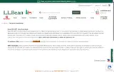 L.L. Bean Global coupon verification screenshot