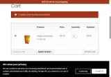 LM Cigars coupon verification screenshot