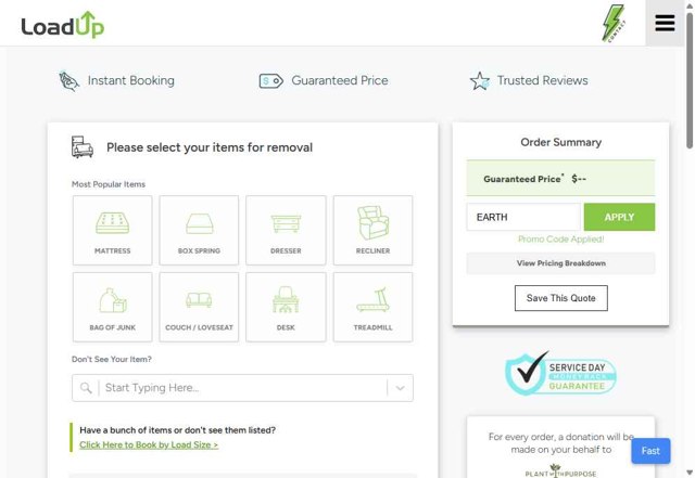 LoadUp checkout page showing LoadUp promo code box | Screenshot taken by SimplyCodes community member on Jul 16, 2025