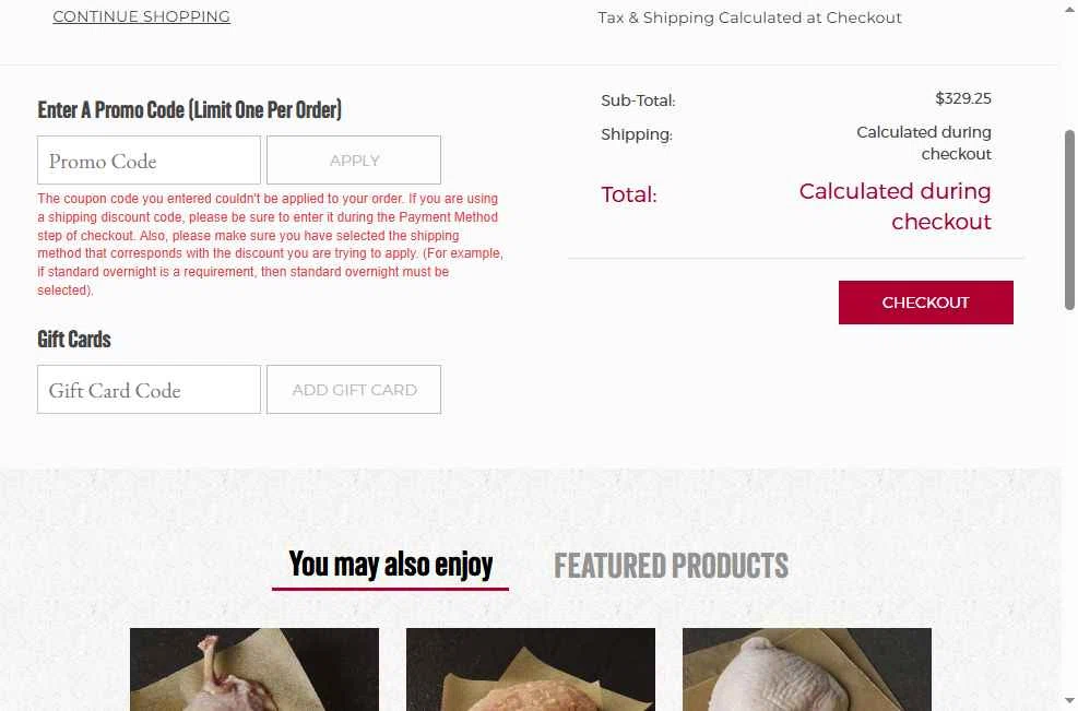 Lobe'ls checkout page showing Lobe'ls promo code box | Screenshot taken by SimplyCodes community member on Oct 18, 2025