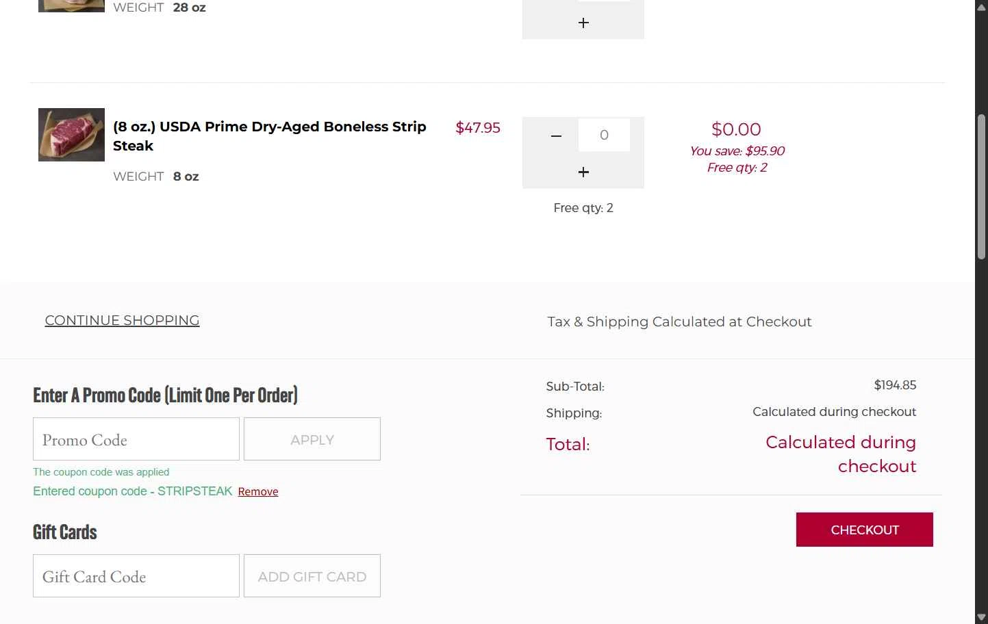 Lobe'ls checkout page showing Lobe'ls promo code box | Screenshot taken by SimplyCodes community member on Oct 27, 2025