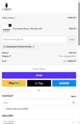 L'Objet coupon verification screenshot