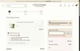 L'Occitane coupon verification screenshot