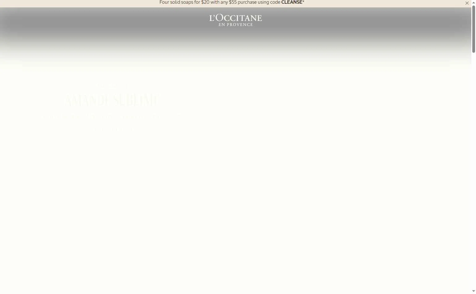 Verification screenshot for Free Shipping Storewide at L'Occitane — 41d ago