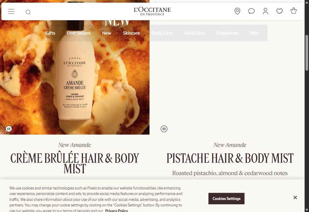 Verification screenshot for $20 Off Storewide at L'Occitane - 16d ago