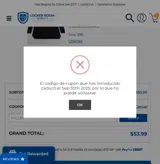 Locker Room Direct coupon verification screenshot