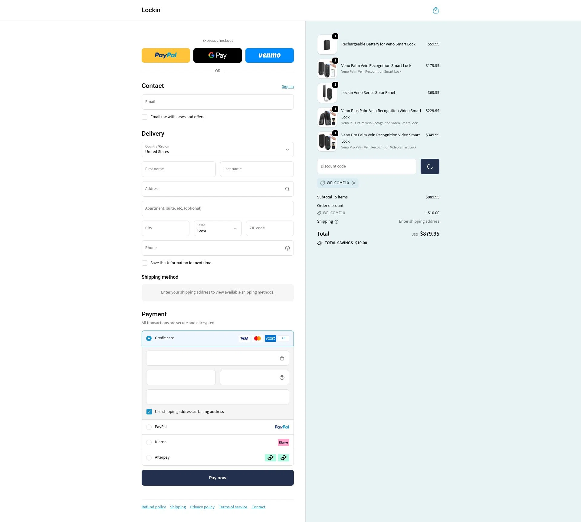 Lockin checkout page showing Lockin promo code box | Screenshot taken by SimplyCodes community member on Jan 3, 2026