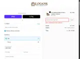 Logan's of Lexington coupon verification screenshot