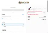 Logan's of Lexington coupon verification screenshot